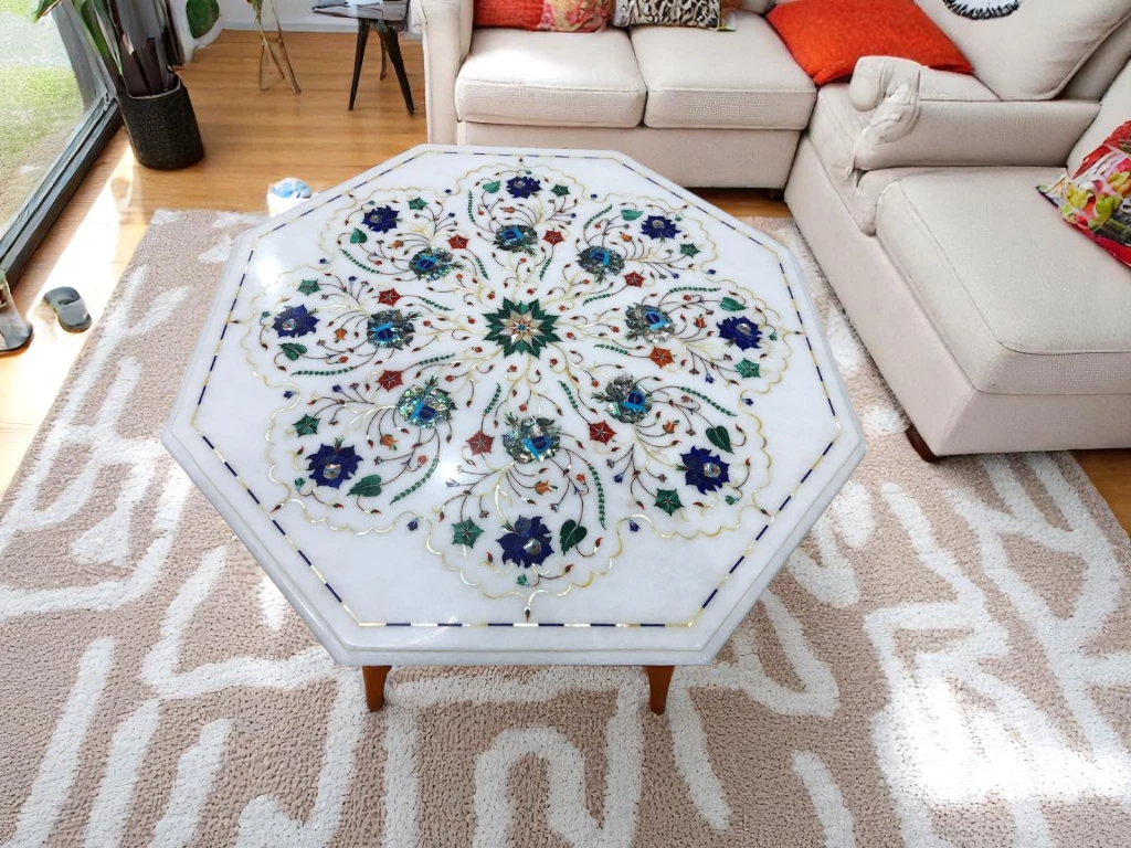 Octagonal Marble Coffee Table for Your Home